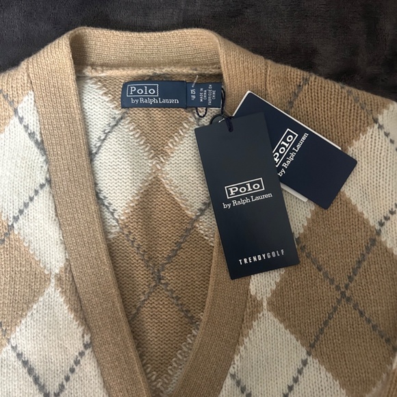 Polo Ralph Lauren Trendy Golf Argyle Cardigan - Picture 8 of 8